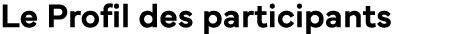 Le Profil des participants 
