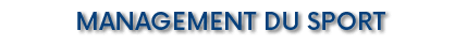 Management du Sport