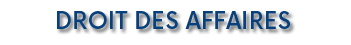 Droit des Affaires