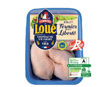 Cuisses de poulet blanc Label Rouge. Catalogue carrefour avril 2023