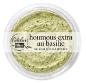 Houmous extra au basilic. Catalogue carrefour avril 2023