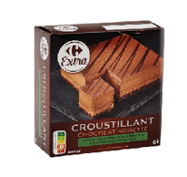Croustillant chocolat noisette. Catalogue carrefour avril 2023