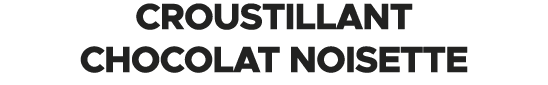Croustillant chocolat noisette