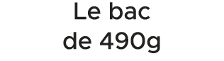 Le bac de 490g 
