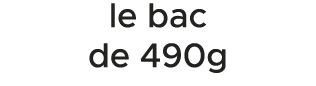 le bac de 490g 