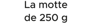 La motte de 250 g 