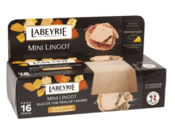 Bloc de Foie Gras de Canard Au Muscat de Noel et Poivre De Sarawak LABEYRIE .catalogue carrefour avril 2023