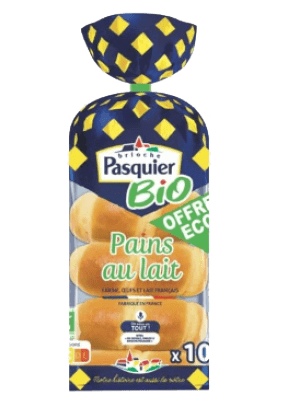 Pain au lait Bio PASQUIER . Catalogue carrefour avril 2023 