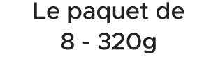 Le paquet de 8 320g 