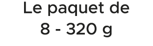 Le paquet de 8 320 g 