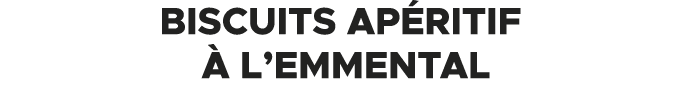 Biscuits ap ritif  l’emmental