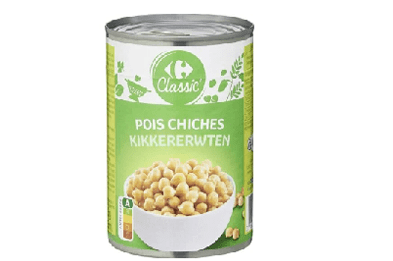 Pois chiches CARREFOUR CLASSIC . Catalogue carrefour avril 2023 