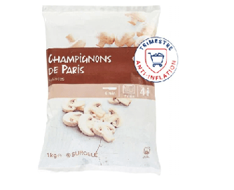 Champignons de Paris minc s CARREFOUR. Catalogue carrefour avril 2023 