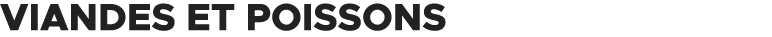 Viandes et poissons