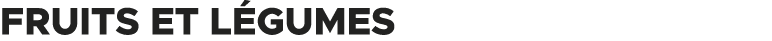 Fruits et l gumes 