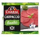 Carpaccio de Boeuf Basilic CHARAL. Catalogue carrefour avril 2023 