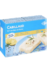 Cabillaud 100% filet MSC CARREFOUR . Catalogue carrefour avril 2023 