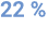 22 %