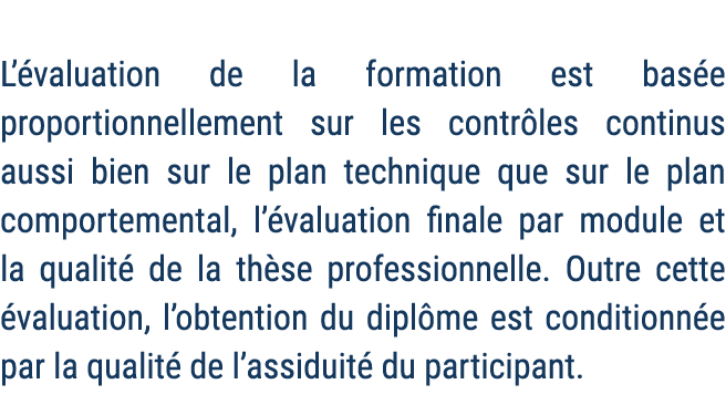  L’ valuation de la formation est bas e proportionnellement sur les contr les continus aussi bien sur le plan techniq...