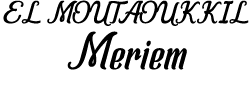 EL MOUTAOUKKIL Meriem