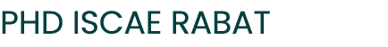 PHD ISCAE RABAT